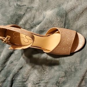 Champagne colored sandals